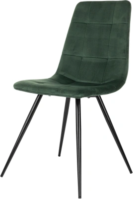 Стул для дома Бюрократ CH-K1 зеленый Holland 30 металл черный на ножках (CH-K1_1/HL30)