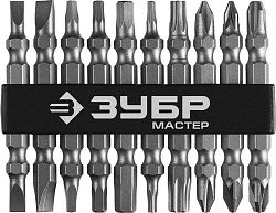 Набор бит Зубр 26089-H10 (10пред.) для шуруповертов