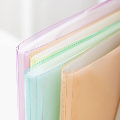 Папка с 20 прозр.вклад. Deli EB032 A4 полипропилен ассорти