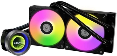 Система водяного охлаждения Lian-Li Galahad II Trinity 240 ARGB Soc-AM5/AM4/1200/1700/1851 черный30dB Al+Cu Ret (G89.GA2T24B.00)