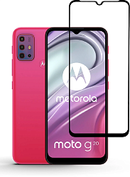 Защитное стекло для экрана Brosco черный для Motorola Moto G20 1шт. (MOTO-G20-FSP-GLASS-BLACK)