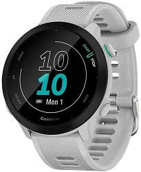 Смарт-часы Garmin Forerunner 55 1.04" LCD корп.белый рем.белый (010-02562-15)
