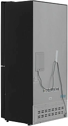 Холодильник Nordfrost RFQ 510 NFGB 3-хкамерн. черный инвертер