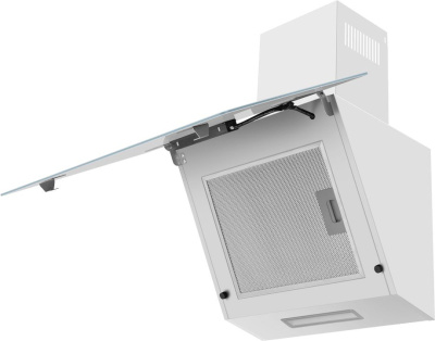 Вытяжка каминная Maunfeld Astro 60 белый/белое стекло управление: сенсорное (1 мотор)