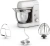 Кухонная машина Tefal Bake Partner QB520B38 планетар.вращ. 1100Вт серый/серебристый