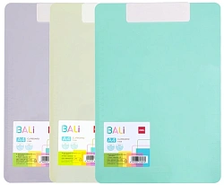 Папка-планшет Deli Bali EF408 полиэтилентерефталат ассорти самозащ.клип