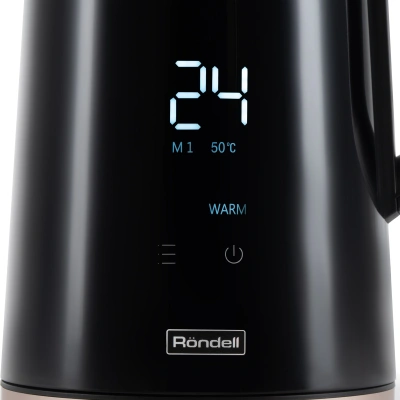 Чайник электрический Rondell RDE-1007 1.7л. 2200Вт черный корпус: пластик