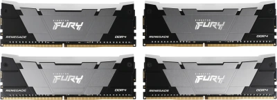 Память DDR4 4x16GB 3600MHz Kingston KF436C16RB12AK4/64 Fury Renegade RGB RTL Gaming PC4-28800 CL16 DIMM 288-pin 1.35В kit dual rank с радиатором Ret