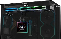 Система водяного охлаждения Lian-Li HydroShift II LCD-S 360TL ARGB Soc-AM5/AM4/1700/1851 черный 4-pin 33dB Al+Cu LCD Ret (G89.GHS2LCDS36TB.R0)