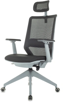 Кресло руководителя Бюрократ MC-G611NL-H черный Elastic-102 с подголов. крестов.4-луч. пластик пластик серый