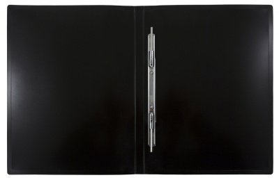 Папка метал.пруж.скоросш. Бюрократ DeLuxe DL07PBBERRY A4 пластик 0.7мм кор.27мм черничный