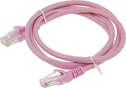 Патч-корд Premier PP12-1M/RO 1000Гбит/с UTP 4 пары cat.5E CCA molded 1м розовый RJ-45 (m)-RJ-45 (m)