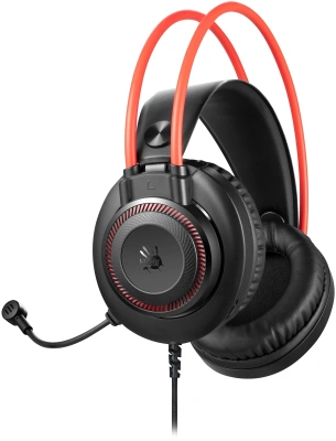 Наушники с микрофоном A4Tech Bloody G200 черный/красный 2м мониторные оголовье (G200  AUX3.5-4PIN +USB)