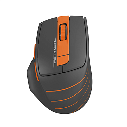 Мышь A4Tech Fstyler FG30S серый/оранжевый оптическая 2000dpi silent беспров. USB 6but (FG30S ORANGE)