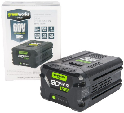 Батарея аккумуляторная Greenworks G60B2 60В 2Ач Li-Ion (2918307)