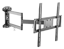 Кронштейн для телевизора Ultramounts UM906 черный 32"-55" макс.35кг настенный поворотно-выдвижной и наклонный