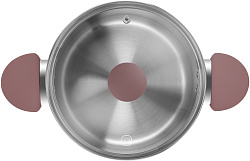 Кастрюля Rondell Bueno RDS-1588 4.8л. d=24см (с крышкой) стальной