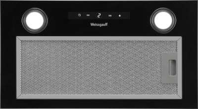 Вытяжка встраиваемая Weissgauff BOX 1200 BL черный управление: сенсорное (1 мотор)
