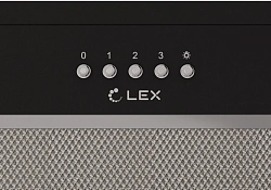 Вытяжка встраиваемая Lex Hyper 900 BL черный управление: кнопочное (1 мотор)