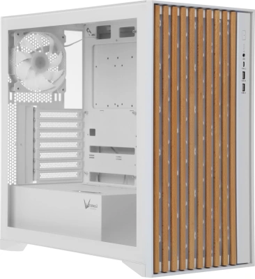 Корпус Formula TimberLine T0 белый без БП ATX 6x120mm 6x140mm 2xUSB3.0 audio bott PSU