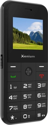 Мобильный телефон Xenium X718 черный моноблок 2Sim 1.77" 128x160 Spreadtrum ThreadX RTOS 0.3Mpix GSM900/1800 MP3