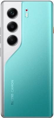 Смартфон Tecno Camon 40 Pro 256Gb 8Gb зеленый моноблок 3G 4G 2Sim 6.78" 1080x2436 Android 15 50Mpix 802.11 a/b/g/n/ac NFC GPS GSM900/1800 GSM1900 Protect FM