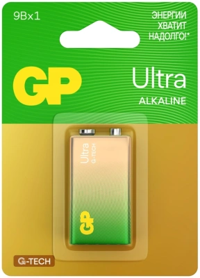 Батарея GP Ultra Alkaline 1604AUA21-5CRSBC1 9V (1шт) блистер