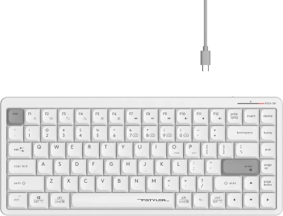 Клавиатура A4Tech Fstyler FBX53C белый USB беспроводная BT/Radio slim Multimedia (FBX53C)