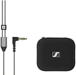 Наушники вкладыши Sennheiser IE 300 1.25м черный проводные крепление за ухом (509104)