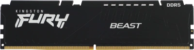 Память DDR5 2x32GB 5600MHz Kingston KF556C36BBEK2-64 Fury Beast Black RTL Gaming PC5-44800 CL36 DIMM 288-pin 1.25В single rank с радиатором Ret