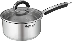 Ковш Rondell Brando RDS-1803 1.3л. d=16см (с крышкой) стальной