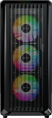 Корпус Montech X5 черный без БП ATX 4x120mm 1xUSB2.0 1xUSB3.0 audio bott PSU