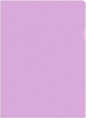 Папка-уголок Бюрократ Pastel -EPAST/VIO A4 пластик 0.18мм фиолетовый