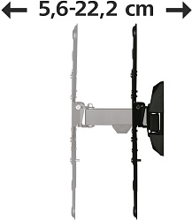 Кронштейн для телевизора Hama 00220823 черный 32"-65" макс.20кг настенный поворот и наклон