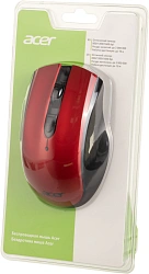 Мышь Acer OMR032 черный/красный оптическая 1600dpi беспров. USB 4but (ZL.MCEEE.009)
