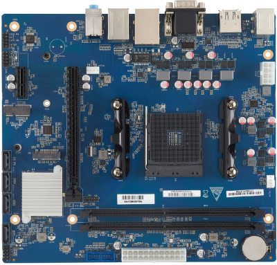 Материнская плата IRU A520M-VHDi/M.2 Soc-AM4 2xDDR4 mATX AC`97 6ch(5.1) GbLAN RAID+VGA+HDMI+DP