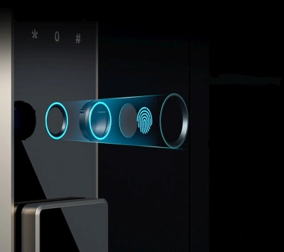 Сейф мебельный Deli ET595 450x380x320мм электронный/ключевой/биометрический трейзер