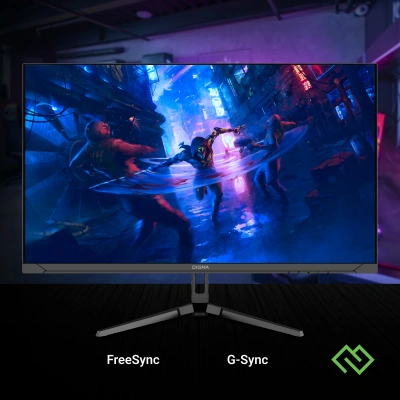 Монитор Digma 23.8" Overdrive 24P410F черный IPS LED 2ms 16:9 HDMI матовая 300cd 178гр/178гр 1920x1080 200Hz G-Sync FreeSync DP FHD USB 2.8кг