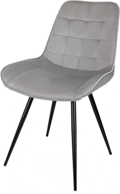 Стул для дома Бюрократ CH-K2_4 комплект 4шт св.серый Holland 09 металл черный на ножках (CH-K2_1/HL09_4)