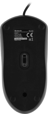 Мышь Defender Trace MB-989 черный оптическая 1000dpi USB 2but (52989)
