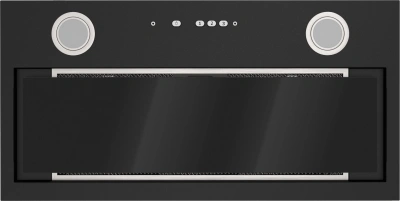 Вытяжка встраиваемая Elikor Cube 60П-1000 черный управление: кнопочное (1 мотор)