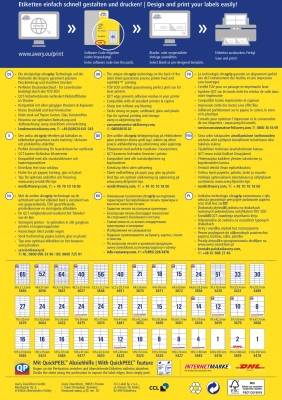 Этикетки Avery Zweckform 3666 A4 97x21.2мм 65шт на листе/70г/м2/100л./белый матовое самоклей. универсальная