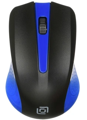 Мышь Оклик 485MW черный/синий оптическая 1000dpi беспров. USB для ноутбука 3but (997826)