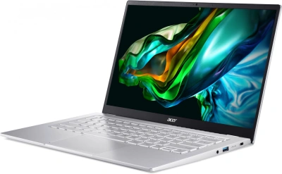 Ноутбук Acer Swift Go 14 SFG14-41-R2U2 Ryzen 5 7530U 16Gb SSD512Gb AMD Radeon Graphics 14" IPS FHD (1920x1080) Windows 11 Home silver WiFi BT Cam (NX.KG3CD.003)