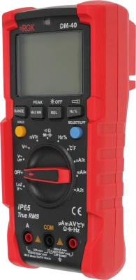 Мультиметр RGK DM-40 цифровой красный/черный (776431)
