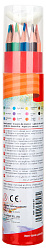 Карандаши цв. Deli EC00307 ColoRun трехгран. тополь 12цв. карт.тубус