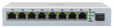 Коммутатор SNR SNR-S1908-1GS (L2) 8x100Мбит/с 1SFP неуправляемый