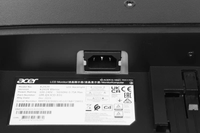 Монитор Acer 23.8" K243YEbmix черный IPS LED 4ms 16:9 HDMI M/M 250cd 178гр/178гр 1920x1080 100Hz FreeSync VGA FHD 3.5кг