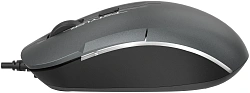 Мышь A4Tech Fstyler FM26 серый/черный оптическая 1600dpi USB для ноутбука 4but (FM26 USB (SMOKY GREY))
