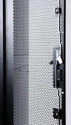 Шкаф серверный ЦМО (ШТК-СП-42.8.10-44АА-9005) напольный 42U 800x990мм пер.дв.перфор. 2 бок.пан. задн.дв.перфор. направл.под закл.гайки 1350кг черный 690мм 152кг 180град. 1950мм